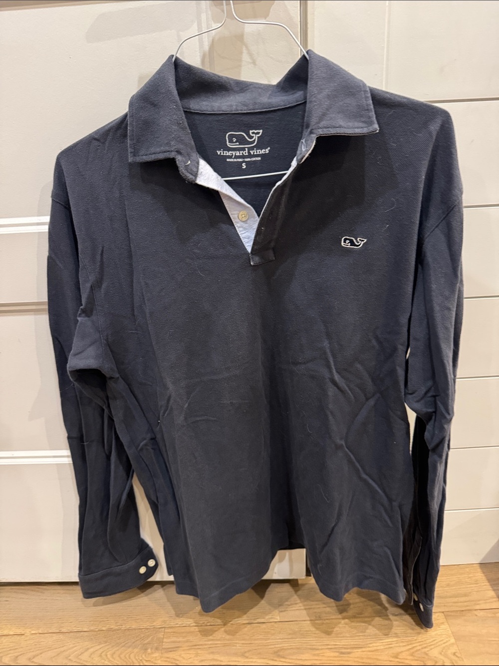 Vineyard Vines Men's Long-Sleeve Polo — Navy Blue
